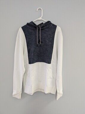 Jordan Two-Tone Black and White Pullover Hoodie